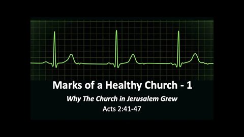 The Marks of a Healthy Church