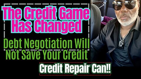 Debt Negotiation Will Not Save Your Credit, But Credit Repair Can..