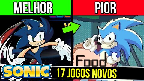 Do MELHOR ao PIOR ?! - TODOS os 17 JOGOS NOVOS do Sonic