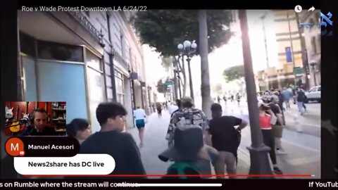 Antifa Member Spray Painting Building In Broad Daylight in LA