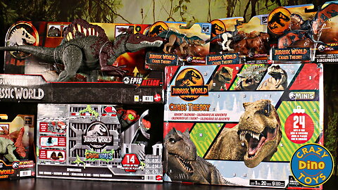 7 Chaos Theory Jurassic World Dinosaur Toys Slash Attackin Spinosaurus unboxed? 9-17-2024 #shorts