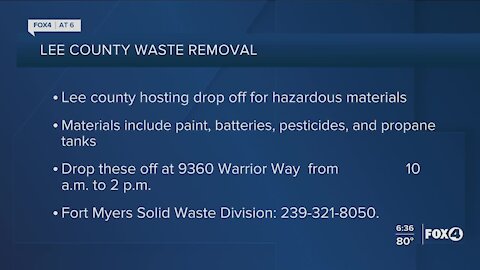 Hazardous Waste drop off this week