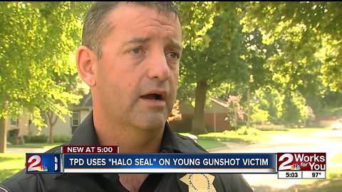 TPD uses Halo Seal on young gunshot victim