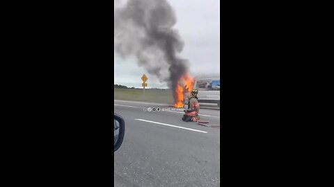 Vehicle Fire In Highway 400 Bradford