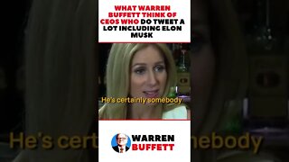 Warren Buffett Think of CEOs Who Do Tweet a Lot Including Elon Musk | Motivational Speech #shorts