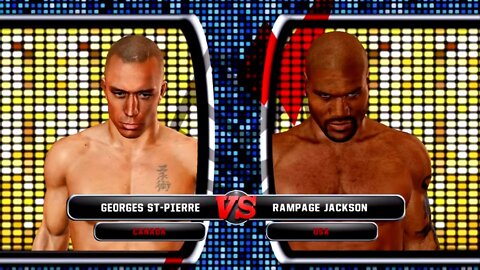 UFC Undisputed 3 Gameplay Rampage Jackson vs Georges St-Pierre (Pride)