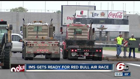 Indianapolis Motor Speedway prepares to become air race track