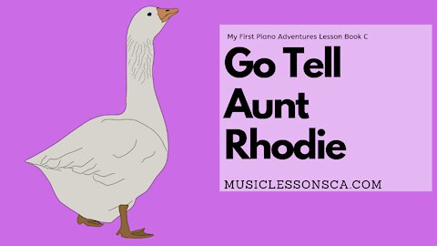 Piano Adventures Lesson Book C - Go Tell Aunt Rhodie