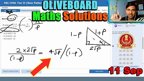 🔥90/90 Maths Solutions SSC CHSL Tier 2 Oliveboard 11 Sep | MEWS Maths #ssc #oliveboard #cgl2023