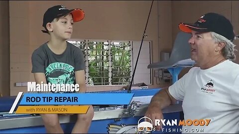 Rod tip repair with Ryan Moody and Mason - getting kids interested in fishing