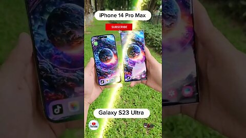 Galaxy S23 Ultra VS iPhone 14 Pro Max @rochatech995 #samsung #apple