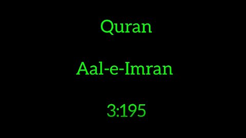 10. Quran - Aal-e-Imran 3-195