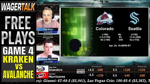 Seattle Kraken vs Colorado Avalanche Game 4 Predictions | NHL Playoffs Betting Advice April 24