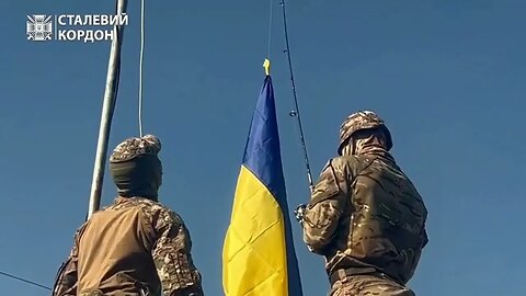 🇺🇦GraphicWar18+🔥"Another Liberated Village" New Flag Border Town - Glory to Ukraine Armed Force(ZSU)