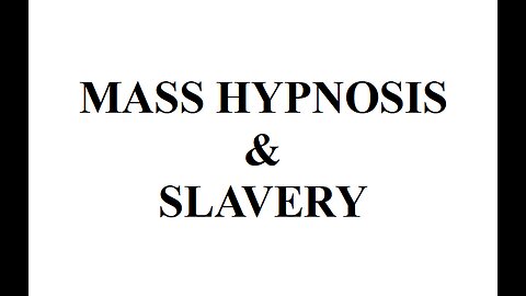 MASS HYPNOSIS