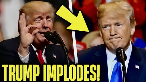 Trump’s MAKEUP MELTS OFF As Speech Panicked IMPLODES!