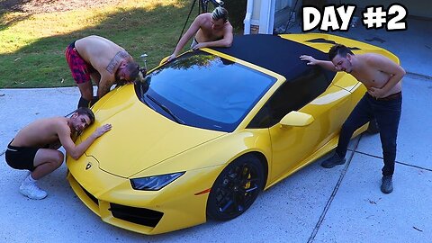 Last To Remove Hand, Gets Lamborghini Challenge || MrBeast || Rumble