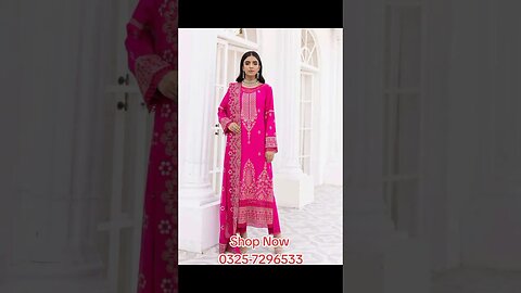 johra savera Embroidered jacquard viscose with embroidered chifon dupatta are available now #fashion