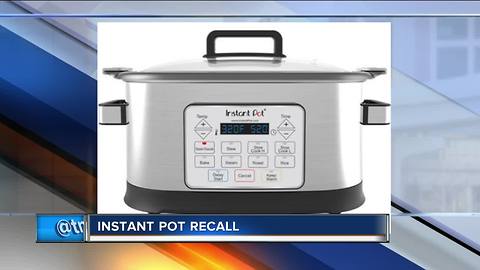 Double Insight recalls 104,000 Multicooker Instant Pots