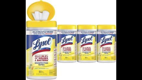 Lysol Disinfectant WipesMultSurface #AntibacterialCleaning #WipesDisinfecting #CleaningLemon#Blossom