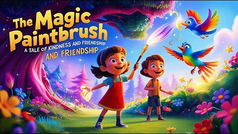 "The Magic Paintbrush: A Tale of Kindness and Friendship | Moral Story for Kids"