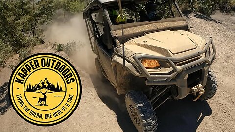 Grandpa takes near straight up 3,000' elevation Mountain trail on a Honda Pioneer