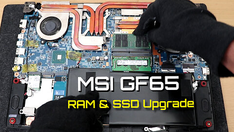 🔁 Upgrade Guide MSI GF65 Thin 10ue: NVMe SSD and RAM | Step-by-Step Disassembly Guide