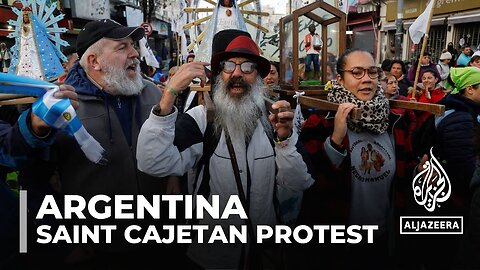 Argentina annual San Cayetano Pilgrimage: People march to express concern over the economy | A-Dream