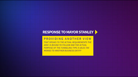 Former Treasurer Responds to Mayor Stanley