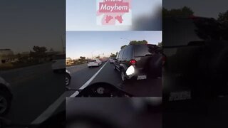 Grandma is oblivious 😂 #shorts #biker #motorcycle #crash #closecall #carcrash