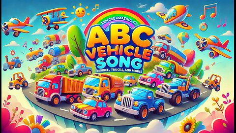 "ABC Vehicle Adventure: Learn the Alphabet with Cars, Trucks, and More! | Fun Nursery Rhymes"