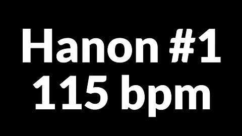 Pratice this exercise everyday 🎹 Hanon #1 at 115 bpm | 2024-09-11