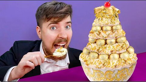 Ate $100,000 golden ice-cream | Mr.beast