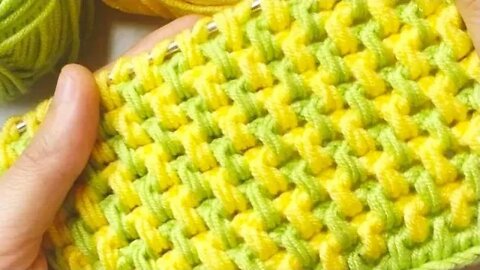 🧶Super Easy Tunisian Crochet Baby Blanket For Beginners