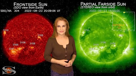 An Earth-Directed Stealthy Solar Storm Launches Amid Flare Players | Space Weather News 09.24.2022