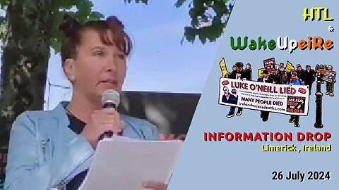 WakeUpeiRe & HTL - Information Drop, Limerick - 26 July 2024