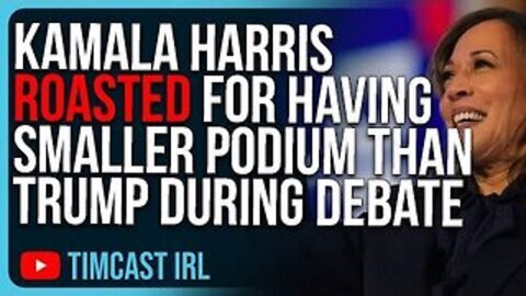 Kamala Harris ROASTED For Having Smaller Podium Than Trump During Debate