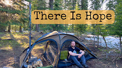 Spring Hot Tent Camping in Snow: My Mental Health & Addiction Story