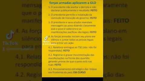 Passos necessários para as Forças Armadas aplicarem o GLO garantia da lei e da ordem