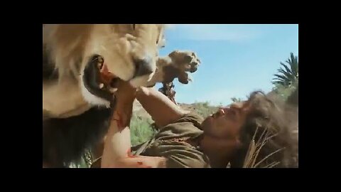 Samson kills a Lion with His Bare hands