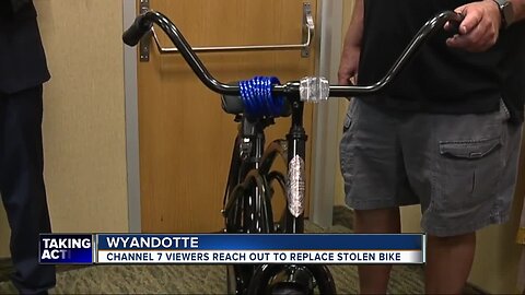 Channel 7 viewers reach out to replace stolen bike