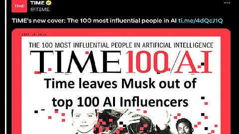 Time Magazine omits Elon Musk from top 100 influencers in AI