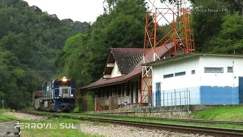 Movimento de trens em Roça Nova, Piraquara/PR