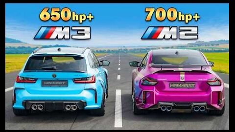 715hp BMW M2 v Manhart M3 Touring DRAG RACE