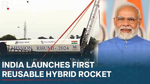 Watch: India Successfully Launches its First Reusable Hybrid Rocket "RHUMI-1"