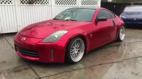 How to DIY Wrap 350z in Candy Apple Red Completed!: Front Bumper, Hood, Full Walk Around