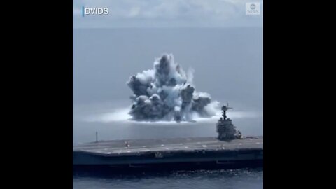 Navy Fires Explosives at USS Gerald R Ford To Test Ability In Battle