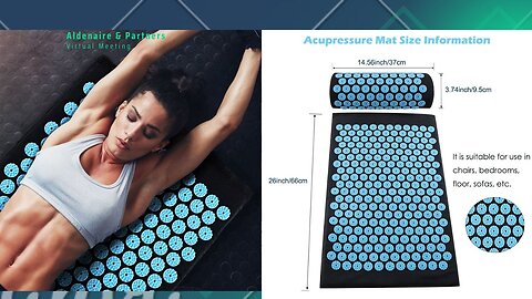 Meridian Acupressure Mat and Pillow set