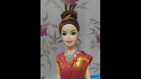 traditional saree with barbie doll