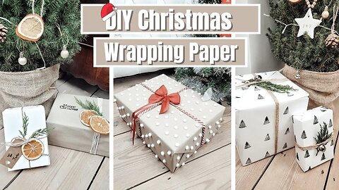 DIY Christmas Gift Wrapping Paper | Ideas for Own Wrapping Paper for Christmas Presents